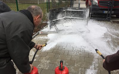 Schaumparty im St. Vinzenz-Hospiz