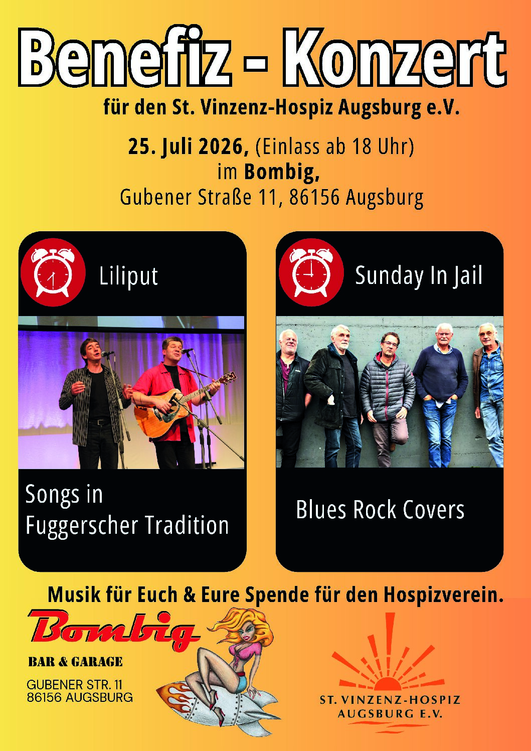 Benefiz-Konzert im Bombig Liveklub